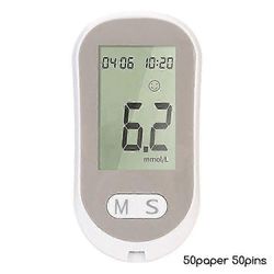 Helppokäyttöinen verensokerimittari Suuri helppolukuinen näyttö eläkeläisille A 50paper 50pins