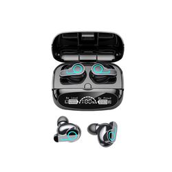 Yunshu In-ear Bluetooth 5.0 vandtætte hovedtelefoner til sport med opladningsetui Sort 2
