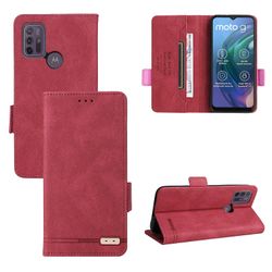 Gangxun Etui til Motorola Moto G10 / g20 / g30 læderetui Folio Flip med kreditkortspor Etui Coque Rød