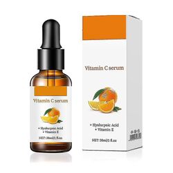 Premium vitamin C serum for ansikt med hyaluronsyre, naturlig anti aldring og rynke ansiktsserum for mann og kvinne, boost hudkollagen, hydrat og plu