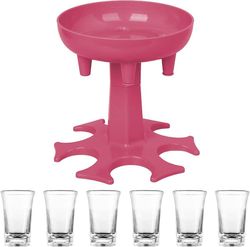 Shot Glass Dispenser 6 sätt, Shot Glass Dispenser och Holder, Shot Glass Dispenser, Shot Dispenser, Med 6 Shot Glas