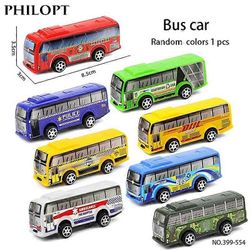 Redkid Mini malli Baby Pull Back Autot Alloy Vehicles City Express Bussi Double Bussit Painevaletut ajoneuvot Lelut Hauskoja lapsia Lasten lahjat s...