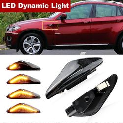 BMW X3 F25 2011-2017 X5 E70 2007-2013 (ei sovi X5M) X6 E71 E72 07-14 dynaaminen LED-merkkivalo auton valo Sivumerkkisignaalin lisävarusteet 2pcs Dy...