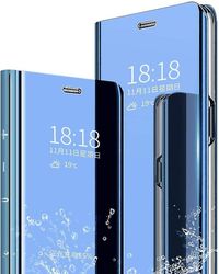 Telefon sag, smart Clear View Stående Mirror Full Body Magnetisk Flip Beskyttende Cover Til Iphone Xs Max Blå