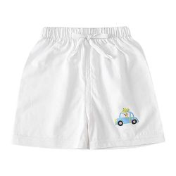 Besser Toddler Kids Piger Elastic Waist Shorts Korte Bukser Hvid 1-2 Years