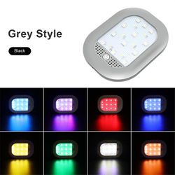 8 Color Car LED-lys 18 Led Night Light Touch Type Ceiling Magnet Interiør