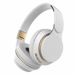 Flye Bluetooth 5.0 -kuulokkeet langattomat hifi-stereokuulokkeet ylikuultavat kuulokuulokkeet stereokuulokkeet 3,5 mm: n liitäntä Valkoinen One Size