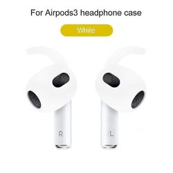 2022 Nytt for Airpods 3rd silikon beskyttelsesveske huddeksler øreputer for Apple Airpod 3 generasjon Transparen med øre