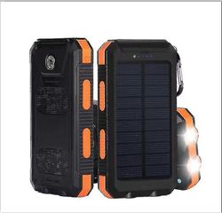 Bedee Solar Power Bank 20000mah med Compass Sterk vanntett Solar Power Bank