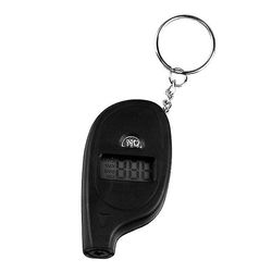 bärbar nyckelring mini digital lcd 2-150 psi däck däck hjul lufttrycksmätare testare processionsverktyg däcktrycksmonitor Black