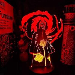Adiqecg 3D yövalo illuusio sisustus lahjat joulu Obito Sharingan 3D Anime LAMPPU LED yövalot illuusio värin vaihtaminen Lampara kotiin joulukuu