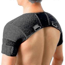 Musta Double Shoulder Wrap Support, Rotor Manset, Arm Pain Relief Hot Therapy Miehille ja naisille Joustava XL - MMIAO XXL