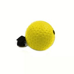 Boksning Speed Ball Hovedmonteret Pu Punch Ball kun gul bold