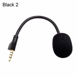 Headset mikrofon Plug Play Udskiftelig fleksibel 3,5 mm omnidirectional gaming hovedtelefon mikrofon til Logitech-g Pro X Sort 2