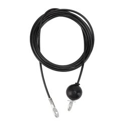 Hihnapyörän kaapeli Raskas teräsvaijeri Kotikuntosalilaitteiden vaihto Kuntoharjoitus Liite Musta 4m / 13.1ft