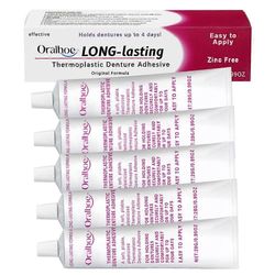 Cushion Grip -termoplastinen proteesiliimavoide Comfort Strong Hold -proteesiliimivoide tekohampaille 5pcs