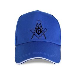 Bricks Masons Kompas &kvadrat g frimurerisk baseball cap - (8 farver) P-blå