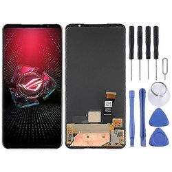 AMOLED LCD-näyttö Asus ROG Phone 5s ZS676KS:lle Digitizer Full Assembly Edition 0625:llä