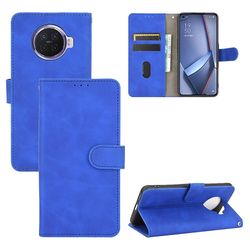 Etui til Oppo Ace2 Cover Premium Læder med kortholder Flip Folio Magnetisk Etui Coque - Sort Blå