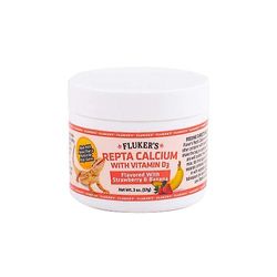 Fluker's Flukers Jordbær Banan Smaksatt Repta Kalsium, 2 oz (Pakke med 1)