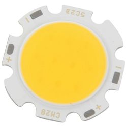 5 W:n siruvalo pyöreä COB-superkirkas LED-valo LED-lamppujen lämmin valkoinen DC15-17V