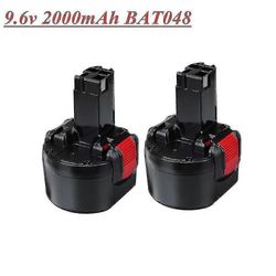 xjBat048 9.6v 2000mah Ni-cd pariston kanssa yhteensopiva Bosch Psr 960 Bh984 Bat048 Bat119 9.6v sähkötyökalut Rech 1 kpl