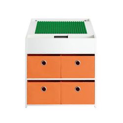 Lasten pöytä ja 2 tuolisarjaa Lasten leikkipöytä ja tuolisetti, jossa on kaksipuolinen pöytälevy ja 8 säilytyslaatikkoa, SoBuy KMB75-W Valkoinen 87...