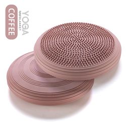 Yoga Balance Pude Luftpude Sports- og Fitnessprodukter Fysisk Massage Talje Twist Pad Fodmassage Bold Ankelmotionsudøver Brown
