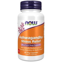 NOW Foods NU Fødevarer Ashwagandha Stress Relief Kapsler 60