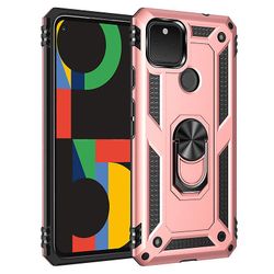Shockproof rustning sag til google pixel 4a 5g med støttefod all inclusive dække steg guld rpc2868