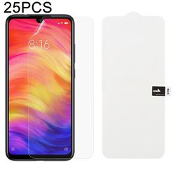 JVY 25 PCS Soft Hydrogel Film Full Cover Front Protector med alkohol bomuld + skrabelod til Xiaomi Redmi Note 7