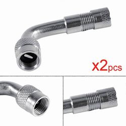 LBQ 2 kpl moottoripyörän 45 90 135 asteen kulmassa taivutettu venttiilisovitin rengasputken venttiilin jatkosovitin kuorma-autoon, autoon, moottori...