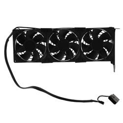 Universal VGA Cooler erittäin hiljainen pöytätietokoneen runko PCI-näytönohjaimen tuuletin kumppani 9CM kolme tuuletinta Musta