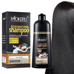 Hair Color Shampoo Coconut Hair Dye Shampoo Hiukset Välitön värjäys muutamassa minuutissa Musta