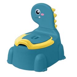 Uusi päivitetty vauvan potta, erotetut dinosaurukset, harjoituspotta taaperoille sininen
