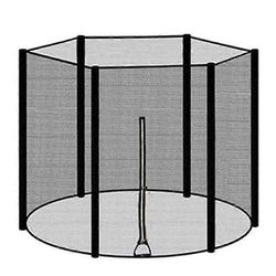 Trampoliinin suojaverkko putoamista estävä trampoliinihyppytyyny 6 jalkaa 183 cm trampoliinin suojasuojan varaosat Musta