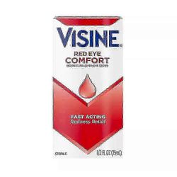 Visine Red Eye Comfort, punoitusta lievittävät silmätipat, nopeasti vaikuttava, 1/2 oz