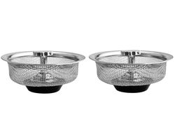 Avløpssil og propp med håndtak til vasker og kummer 2-pack