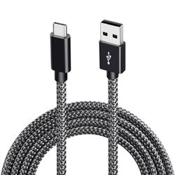 USB 2.0 - USB-C -kaapeli 3A pikalataus Black 2 m