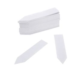 Växtetiketter / Plantskyltar för Enkel Växtidentifiering - 100 pack White 10x2 cm