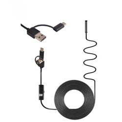Endoskooppitarkastuskamera USB/USB-C:llä Black