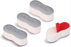 Runde forhøyede toalettseter - 4 stk Grey