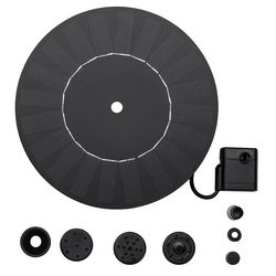 Solcelledrevet vannfontene med utskiftbare dyser - 18 cm