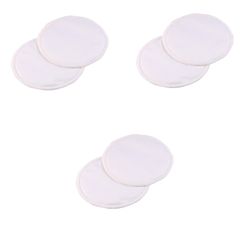 6 pakker bambus 3 lag vaskbare gjenbrukbare brystinnlegg White