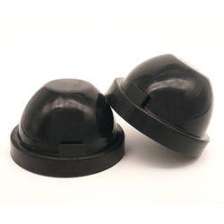 2-pakningsgummi varmebestandig LED-frontlykt Støvdeksel for bil Black 8 cm/5.2 cm