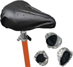Vanntett sykkelsaltrekk, 3-pakning Black XL