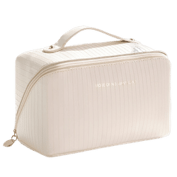 Rummelig toilet-/sminketaske Beige