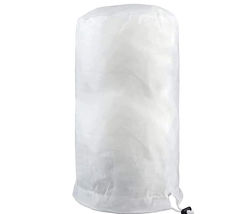 Frostskyddande överdrag växtskydd med dragkedja och dragsko White 120 cm / 180 cm