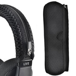 Udskiftningspuder med pandebånd til JBL TUNE/live/E serious, Marshall-serien Black