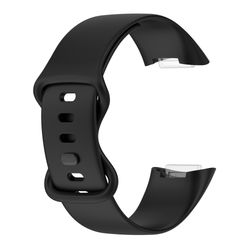 Silikonarmbånd for Fitbit Charge 5 og Charge 6 Black S